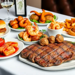 Gourmet dishes from the Masters Champions Dinner