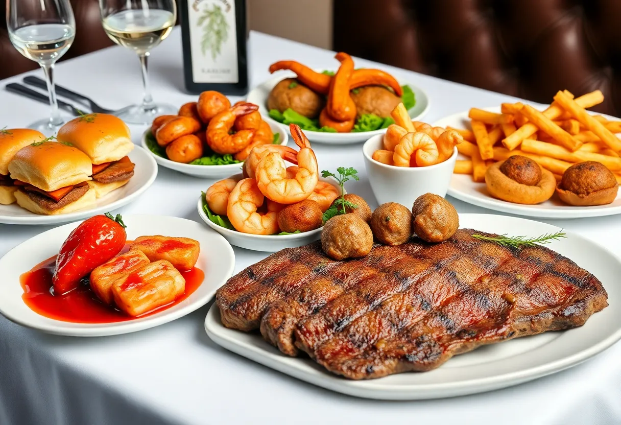 Gourmet dishes from the Masters Champions Dinner