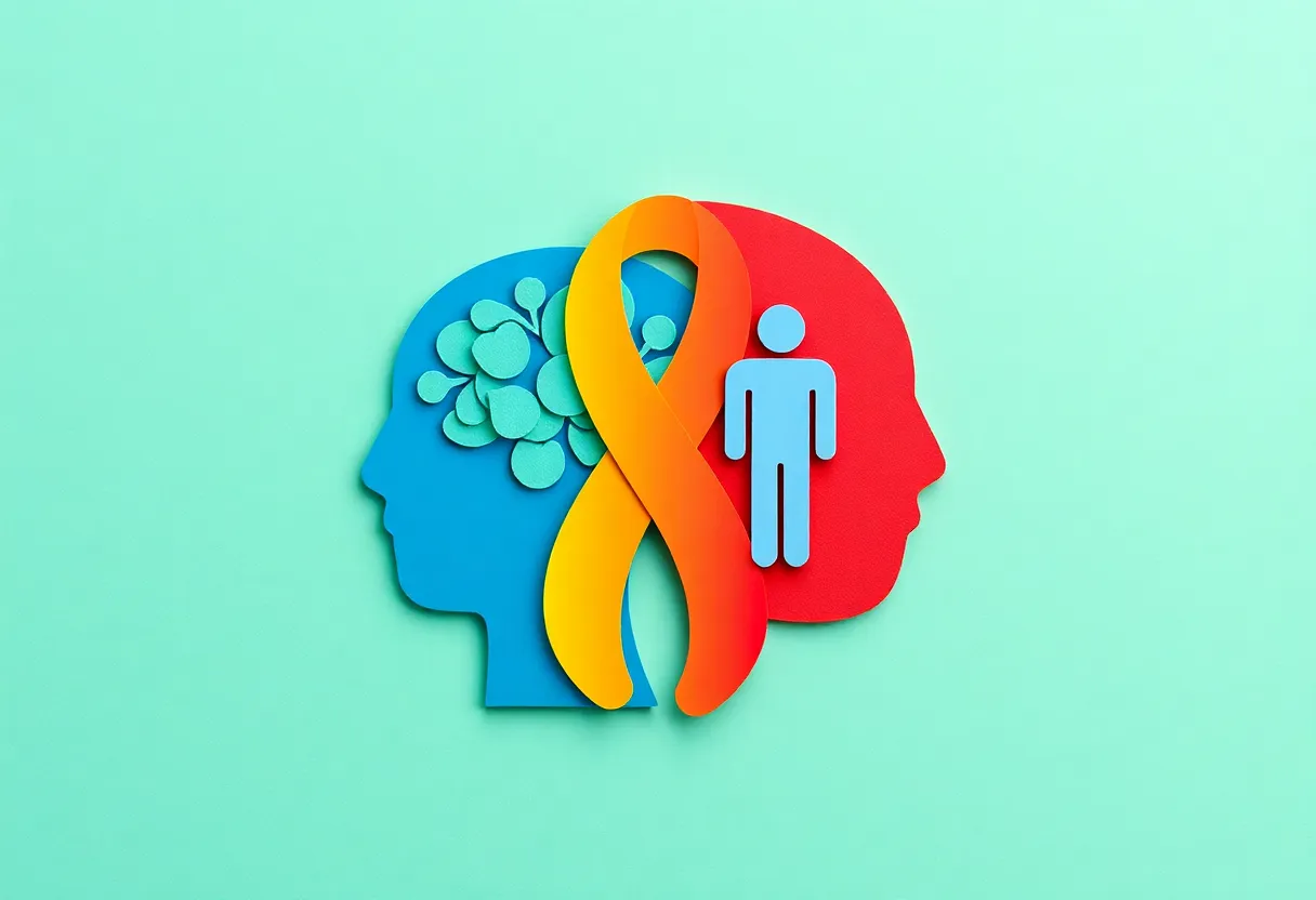 Visual representation promoting mental health parity in healthcare.