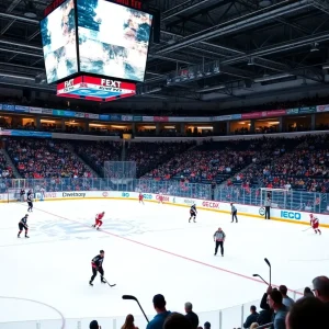 Modern ice hockey arena in Augusta, Georgia