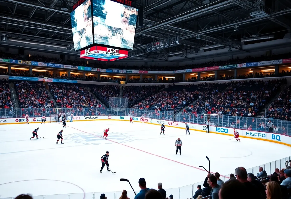 Modern ice hockey arena in Augusta, Georgia