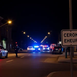 Curfew sign in Richmond County