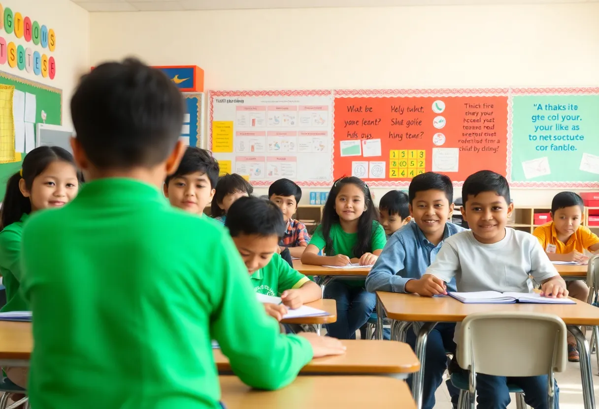 Diverse students engaged in classroom activities in Richmond County Schools.