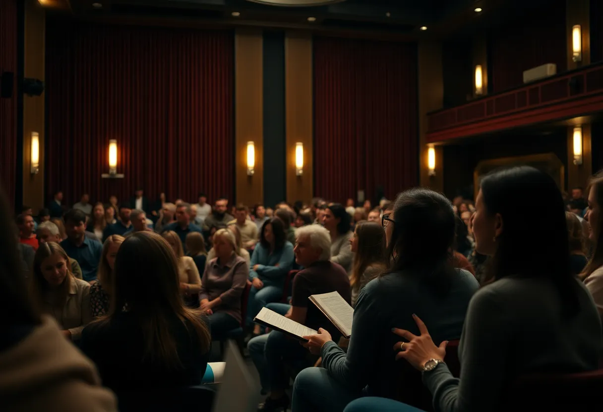 Audience enjoying a storytelling event at Augusta University