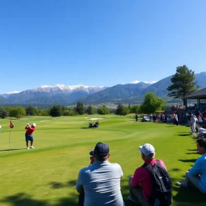 Golfers practicing at Sahalee Players Championship venue