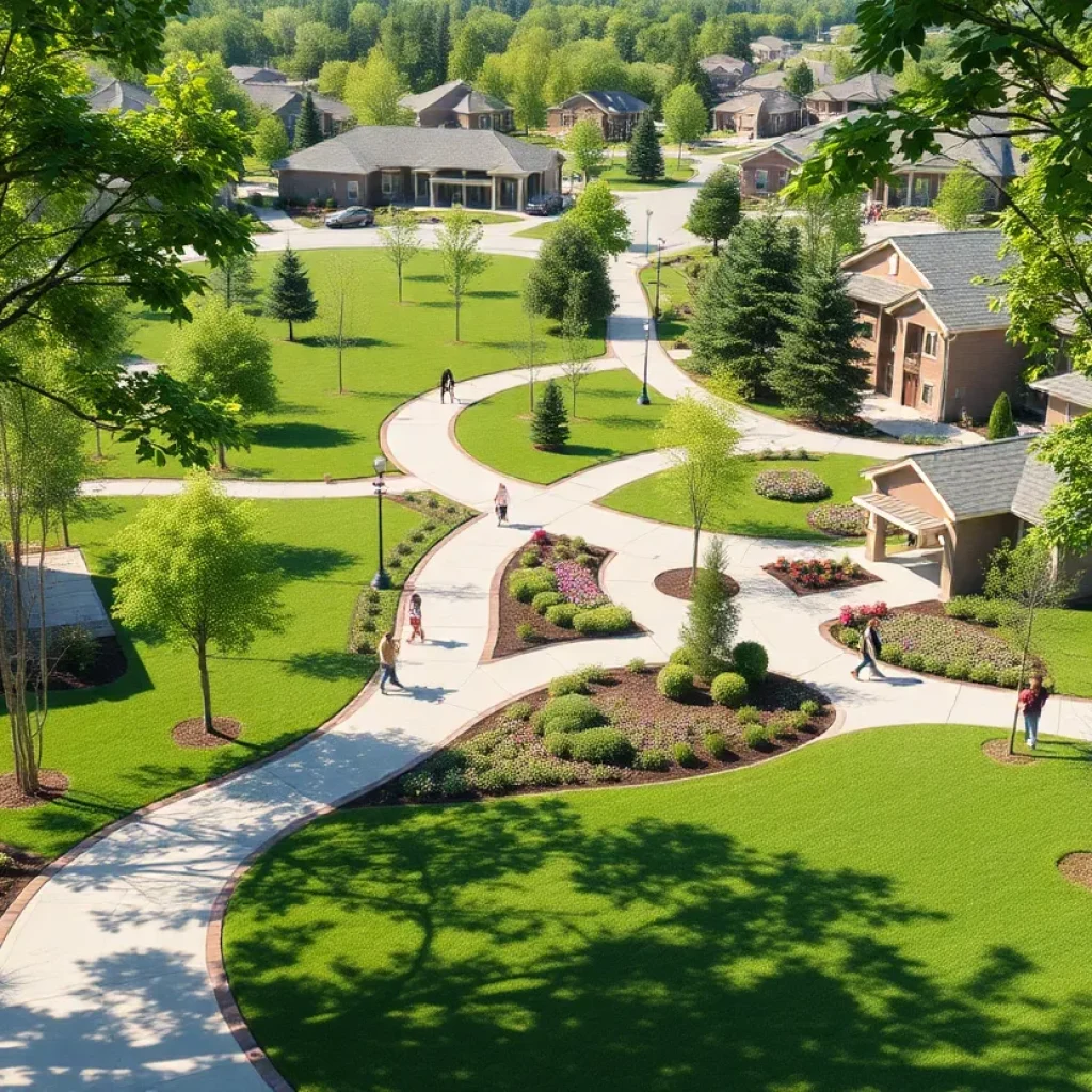Rendering of a proposed senior living subdivision in Grovetown