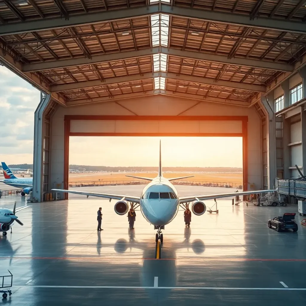 StandardAero's newly expanded business aviation facility at Augusta Regional Airport.