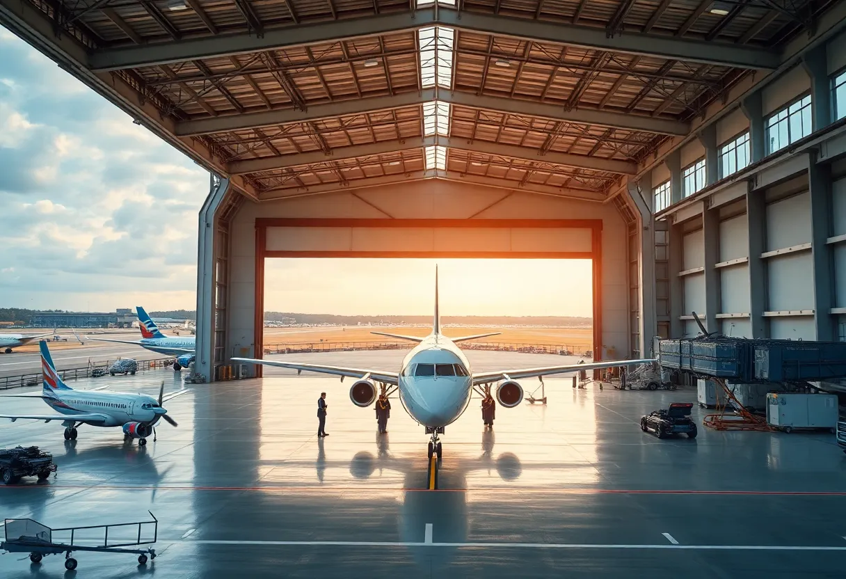 StandardAero's newly expanded business aviation facility at Augusta Regional Airport.