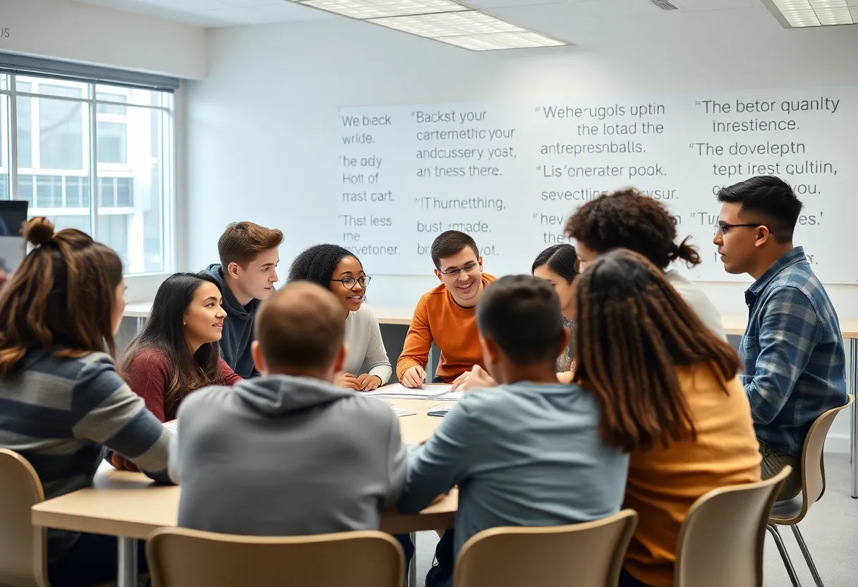 High school students engaged in entrepreneurial activities