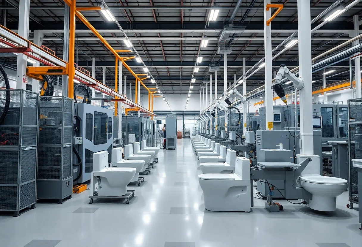 TOTO's new manufacturing facility in Morrow, Georgia