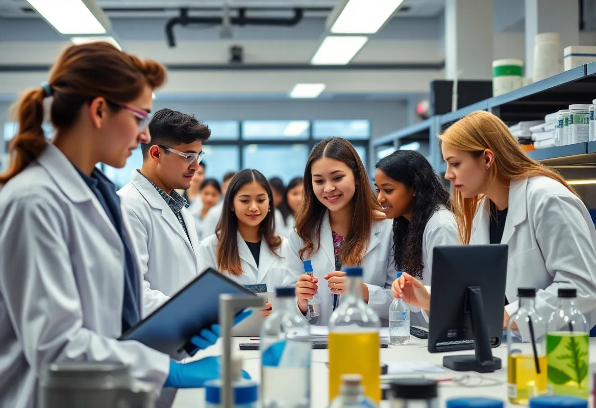 Students and researchers collaborating on projects at the University of Georgia
