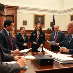 Margaret Heap being sworn in as U.S. Attorney