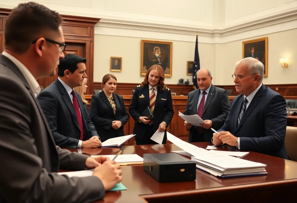Margaret Heap being sworn in as U.S. Attorney