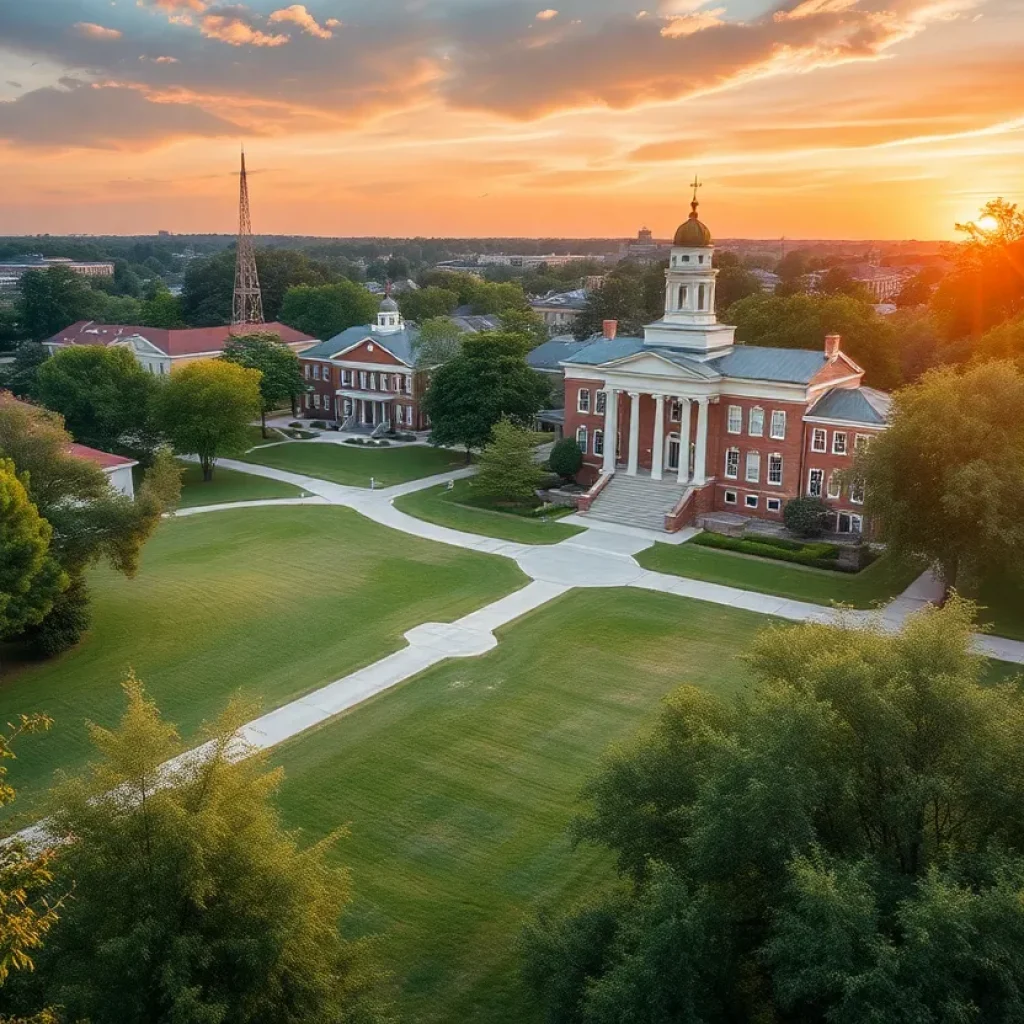 A serene view of Augusta, Georgia, representing the legacy of Wyckliffe Austin Knox.