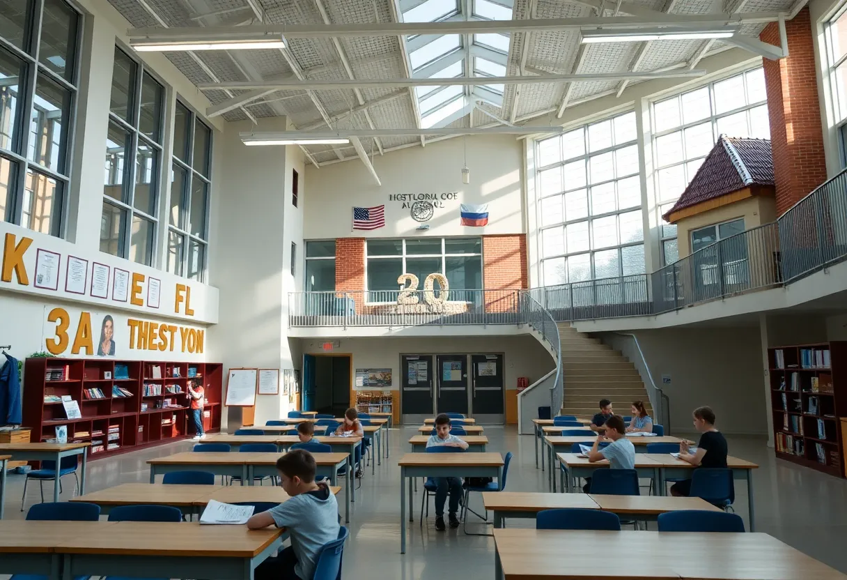 Renovated classrooms at the Academy of Richmond County