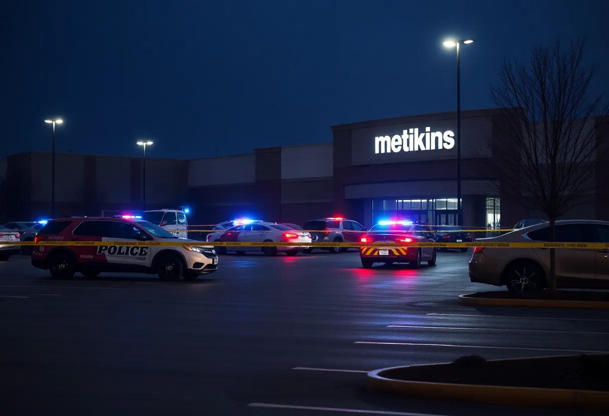 Emergency response at a shooting scene in Augusta