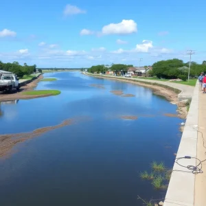 Ongoing restoration efforts of the Augusta Canal after hurricane damage.