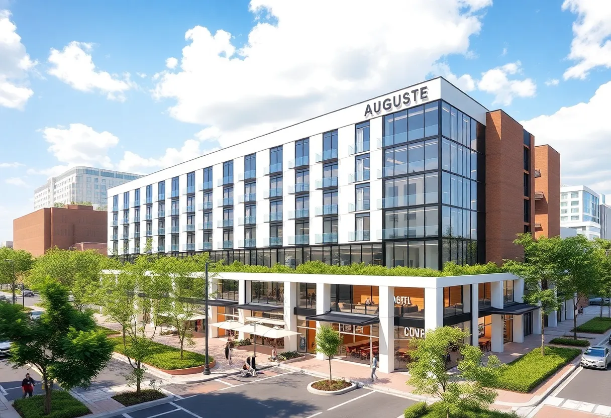 Concept design of a new hotel in Augusta's downtown area