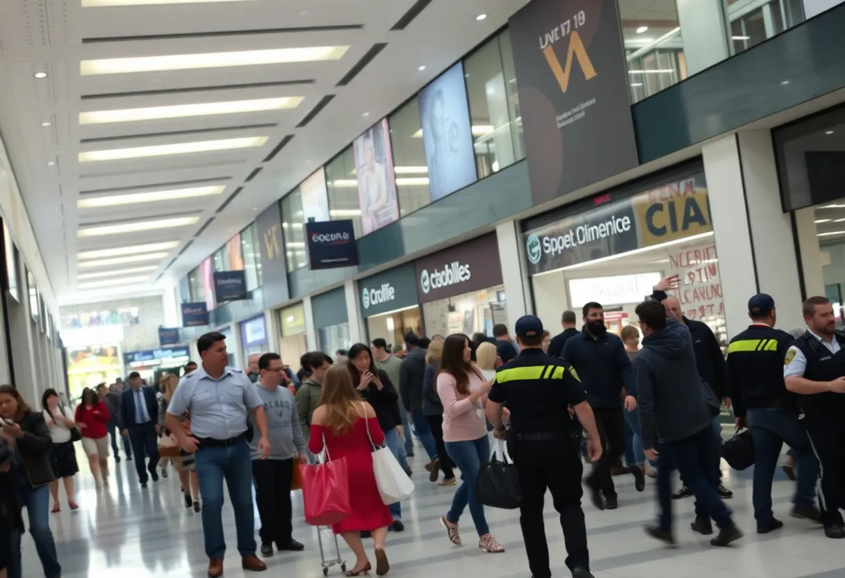 Emergency response at Augusta Mall after a shooting incident