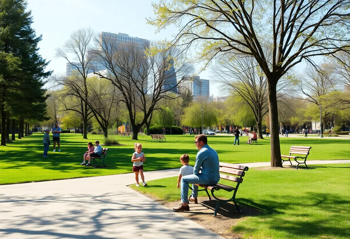 Community members enjoying recreational activities in Augusta parks