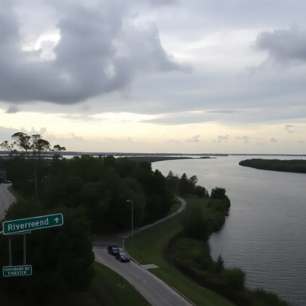 Scenic view of Savannah River near Riverbend Road, Augusta
