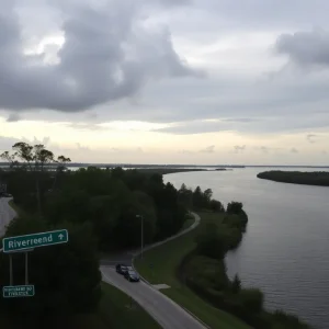 Scenic view of Savannah River near Riverbend Road, Augusta