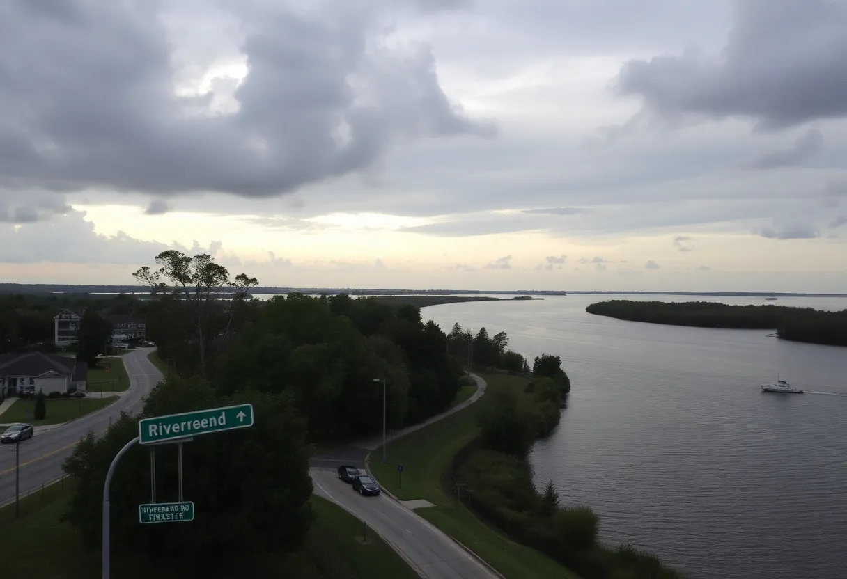 Scenic view of Savannah River near Riverbend Road, Augusta