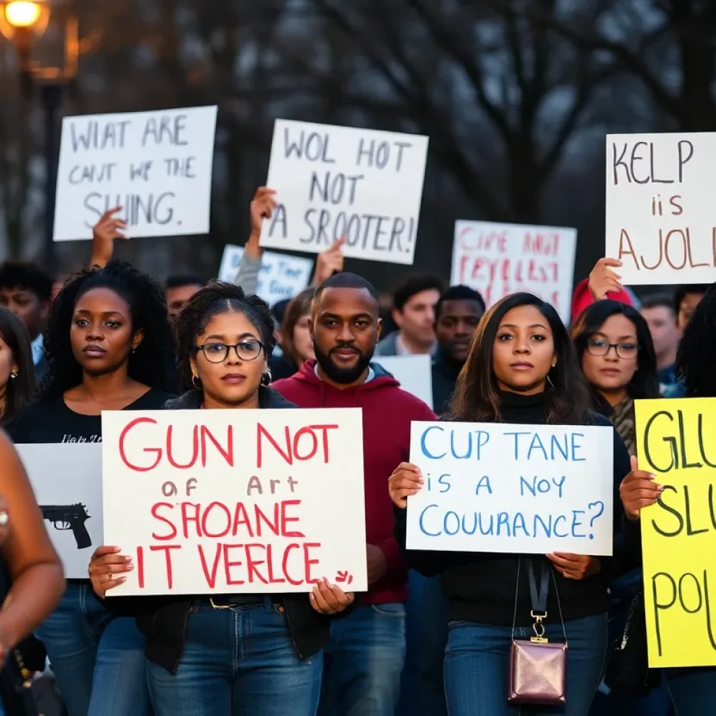 Community members discuss aftermath of Augusta shooting.