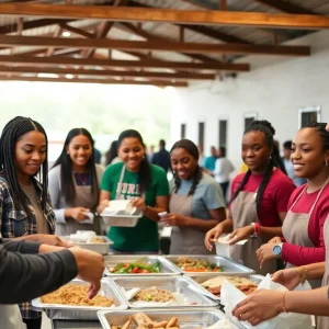 Augusta University Athletics student-athletes involved in community service activities