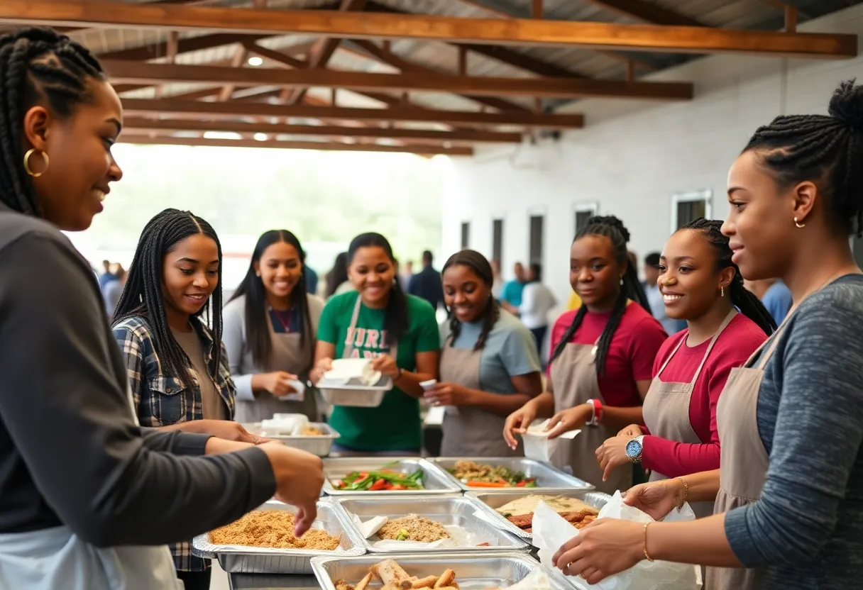 Augusta University Athletics student-athletes involved in community service activities