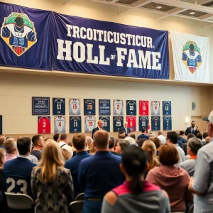 Celebration ceremony for Augusta University's Hall of Fame inductees.