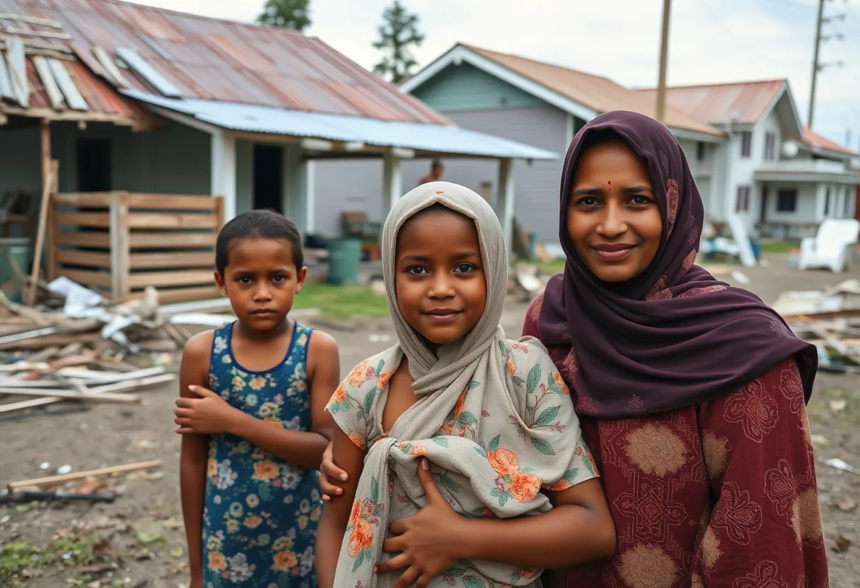 Families recovering from Hurricane Helene's impact with a focus on maternal health.