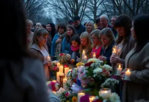 Community members gathered in remembrance of lost loved ones