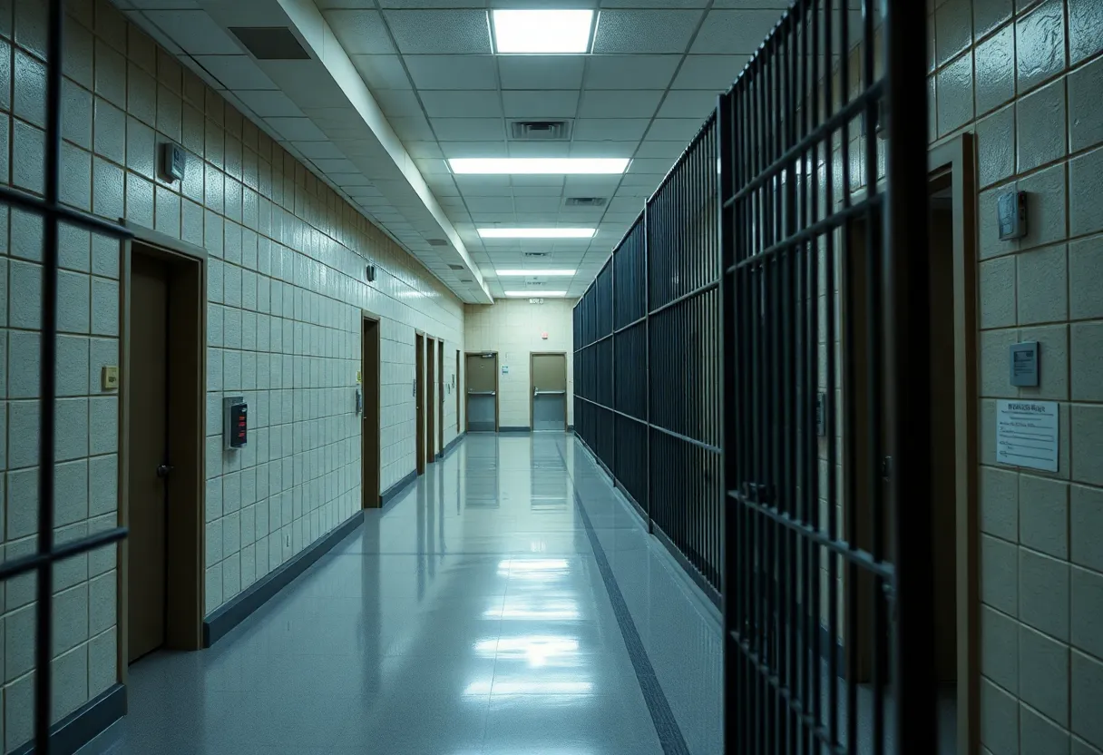 Exterior view of Charles B. Webster Detention Center in Augusta