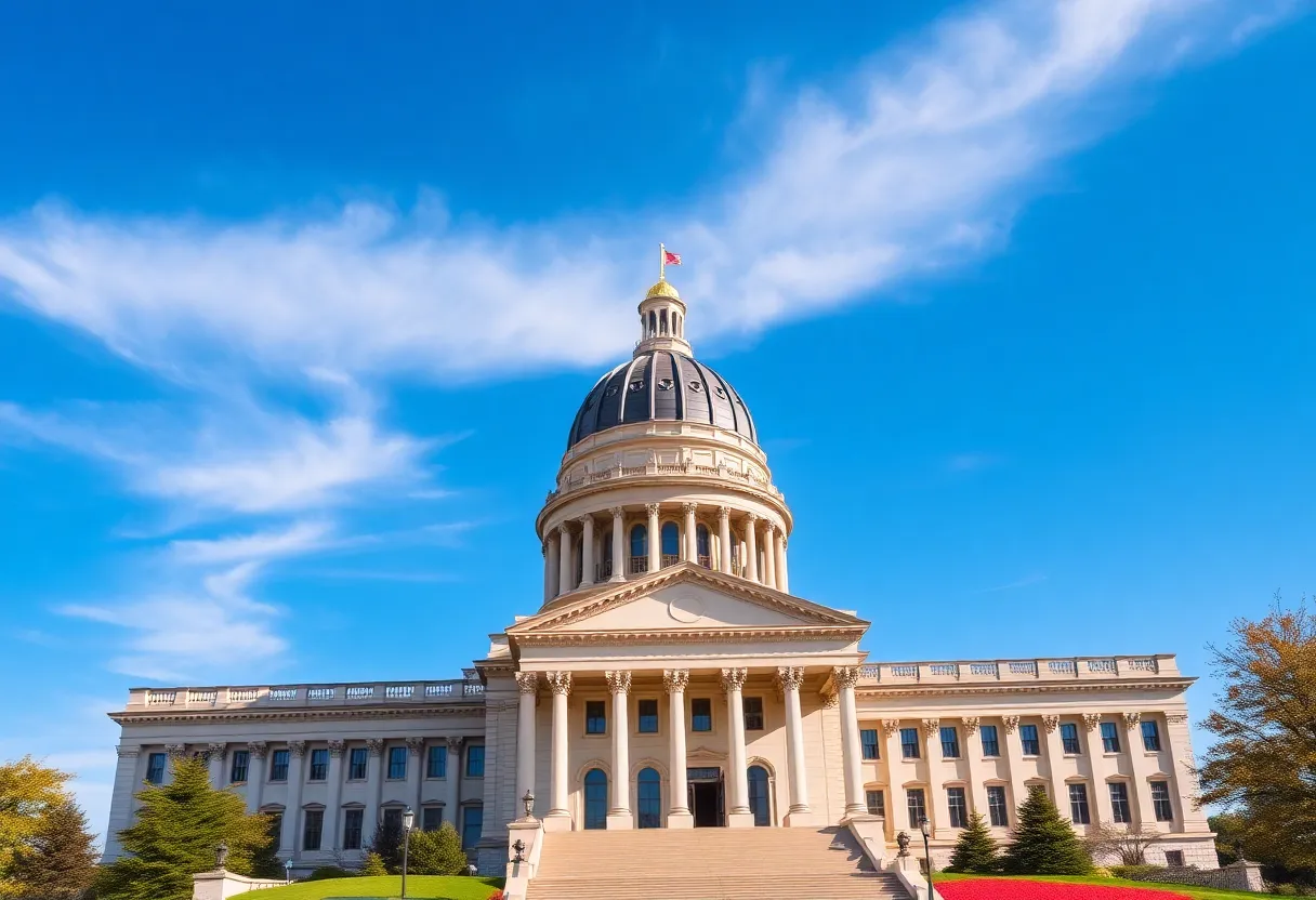 Georgia state capitol building representing tax discussions