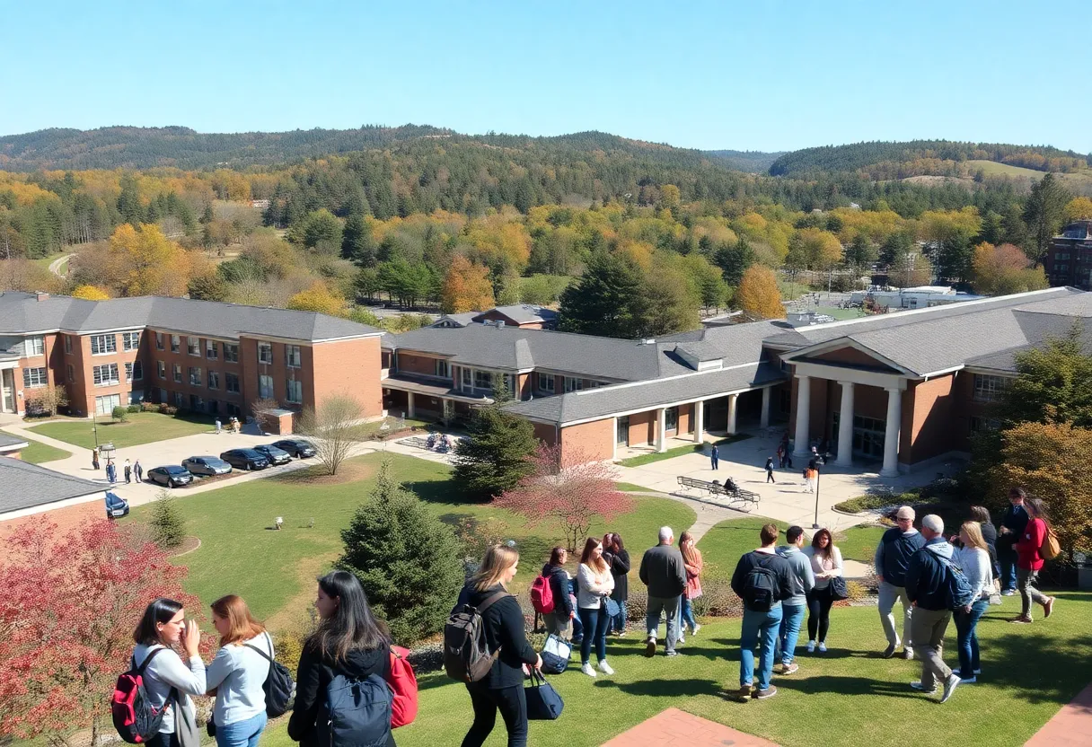 Students and faculty at Georgia Highlands College engaging on campus.