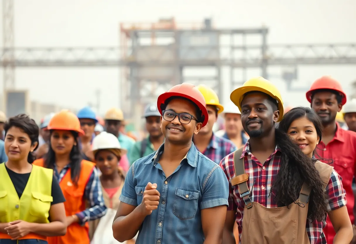 A diverse workforce in Georgia's job sectors.