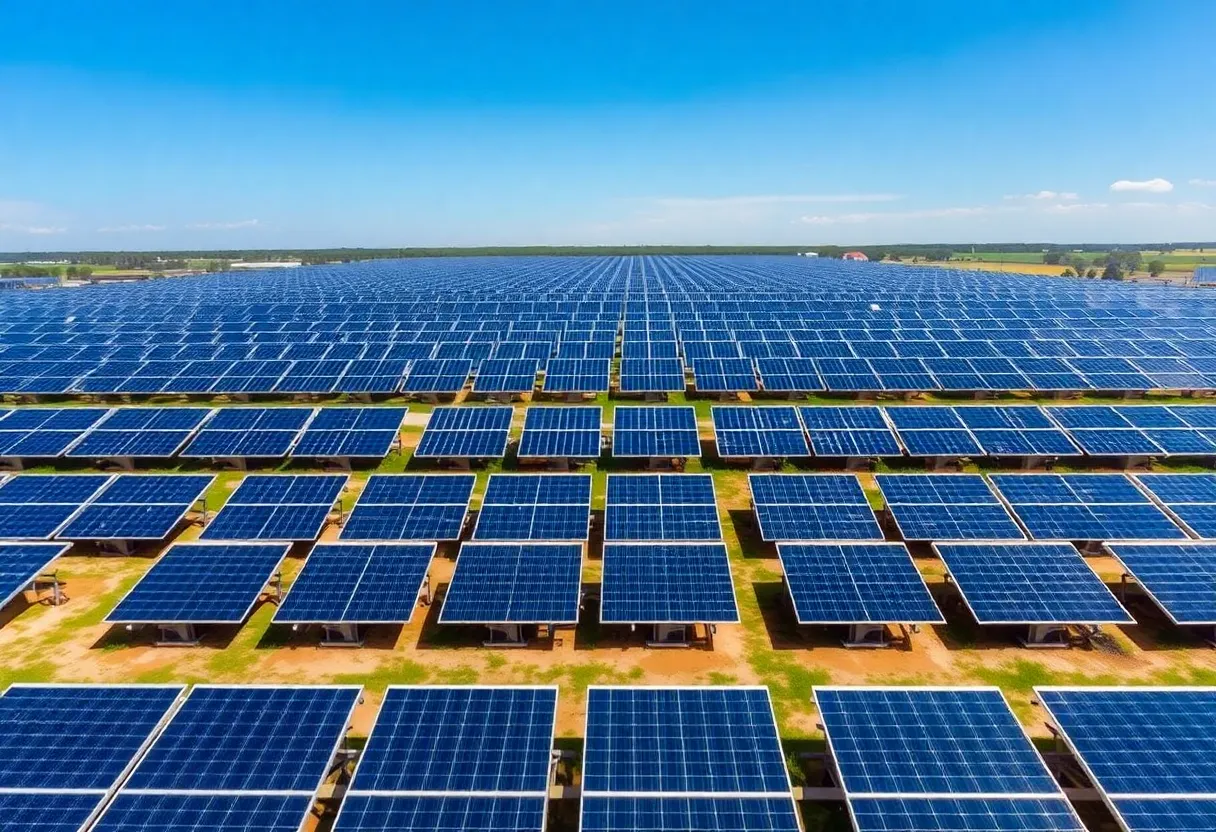 Solar panels installed in Georgia