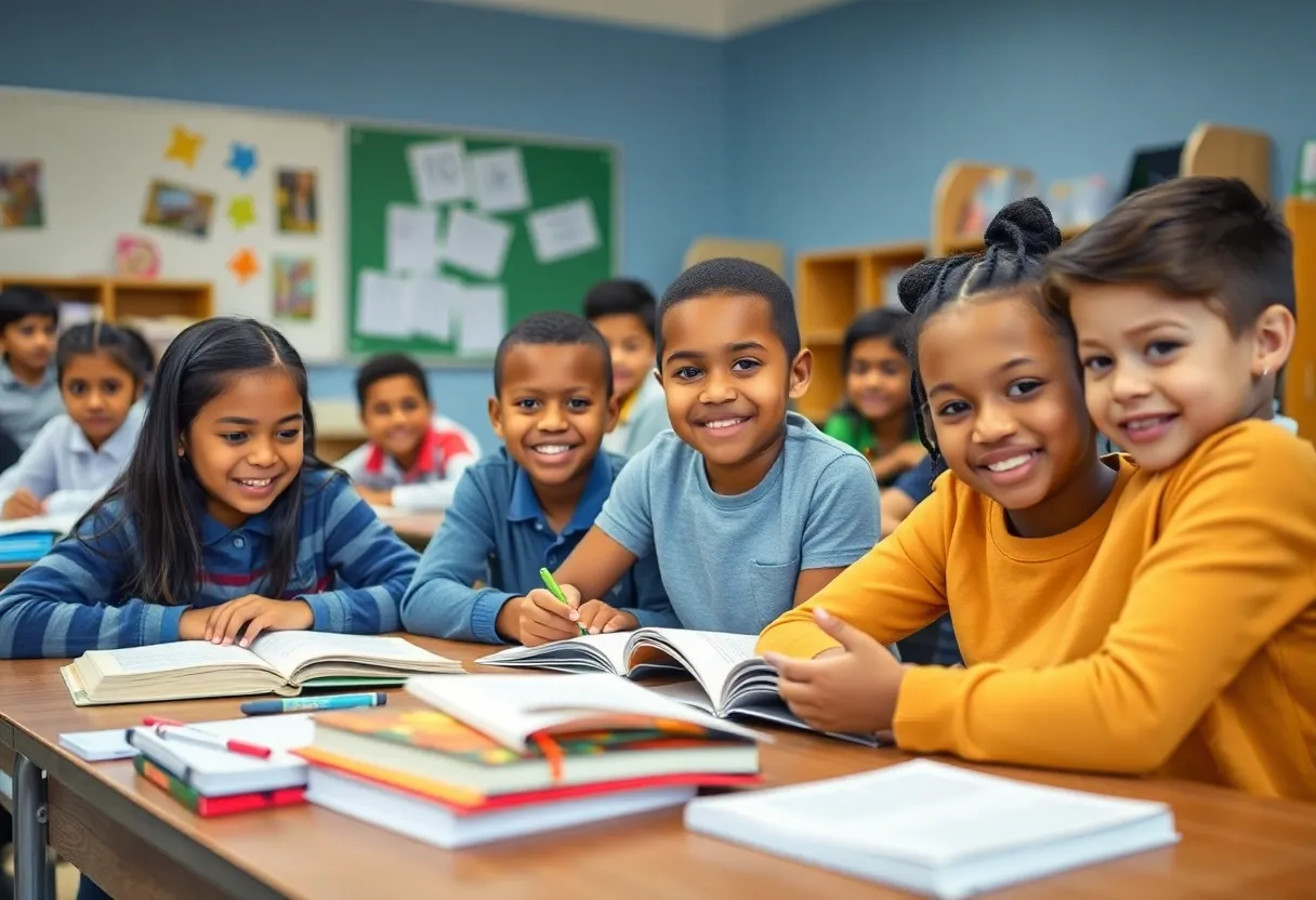 Students in a Georgia classroom benefiting from the school voucher program