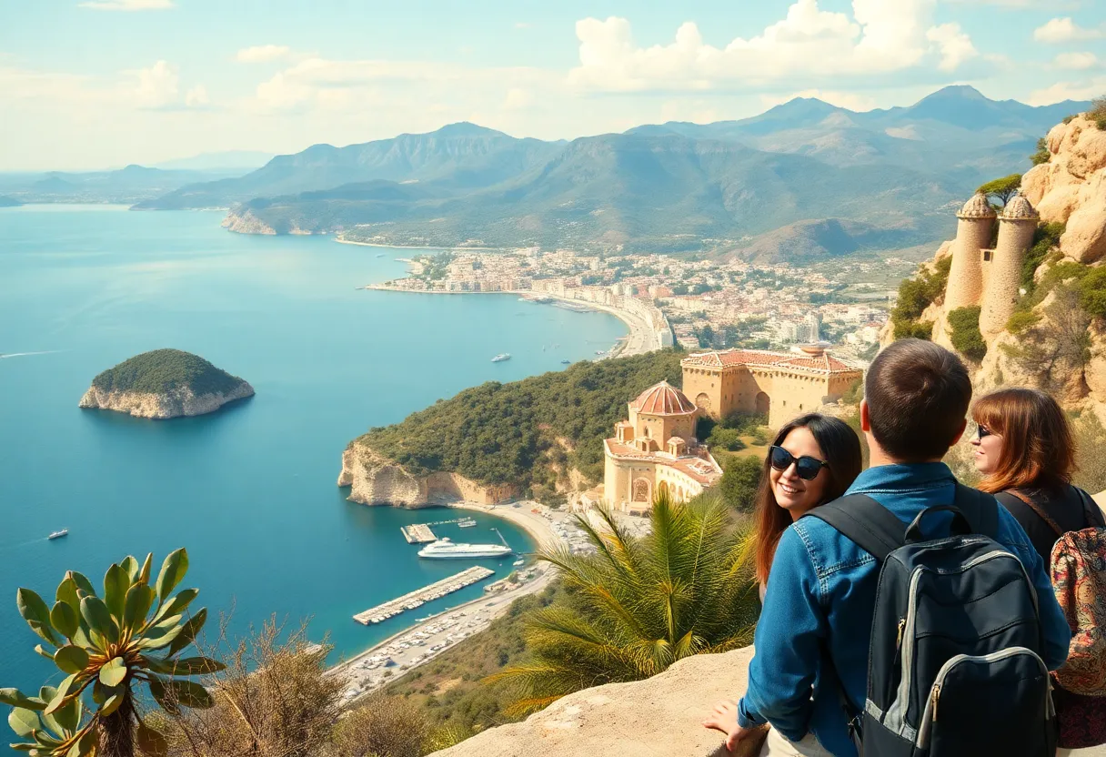 Visitors exploring Georgia's landscapes and attractions