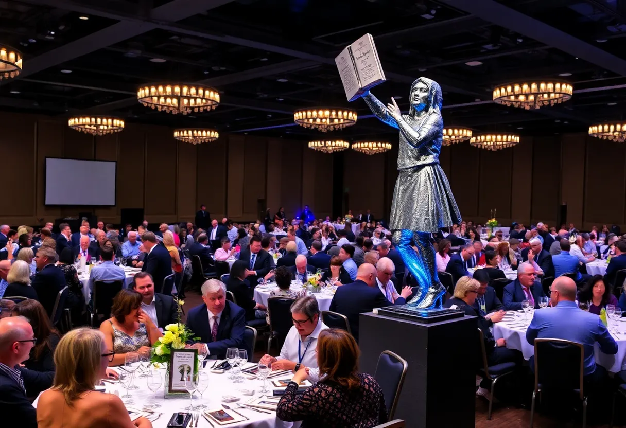 Guests enjoying the Scholarship Gala event at Georgia Highlands College.