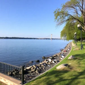 View of a memorial plaque honoring Hurricane Helene victims