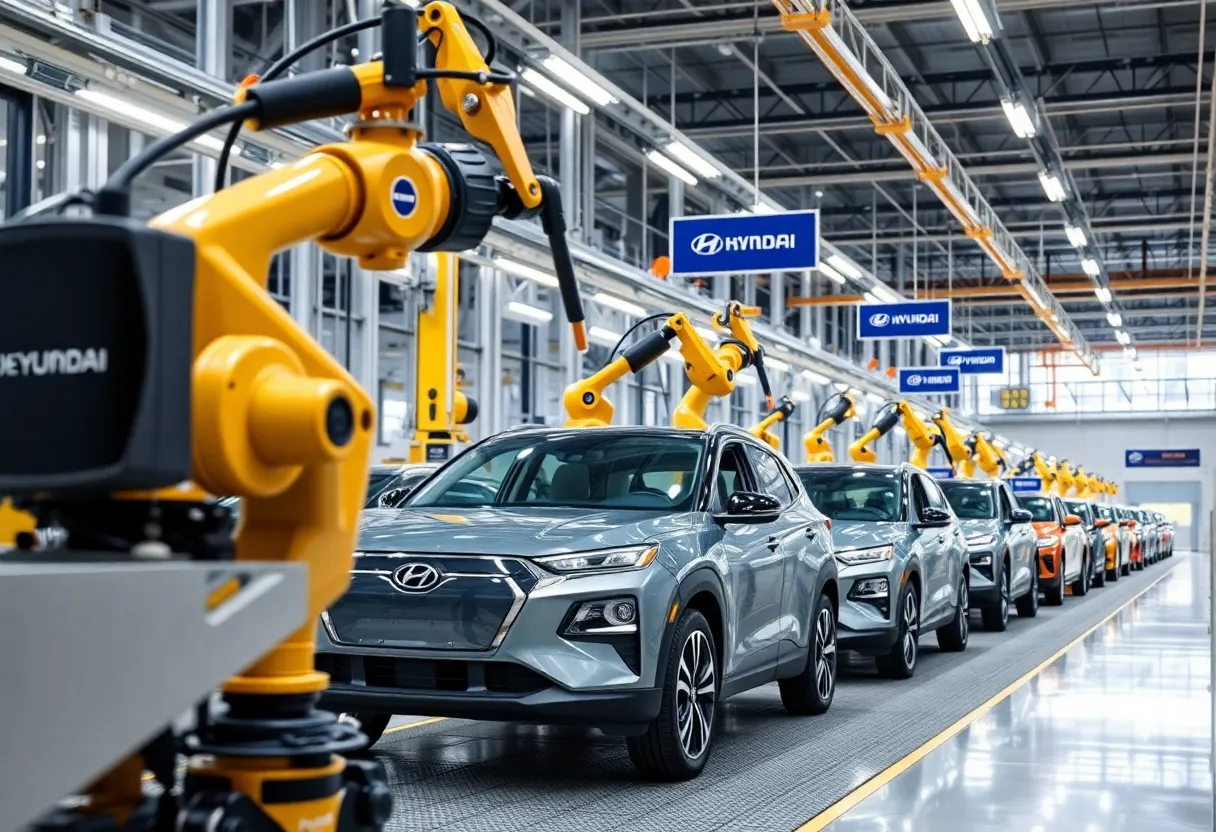 Hyundai electric vehicle manufacturing plant in Ellabell, Georgia