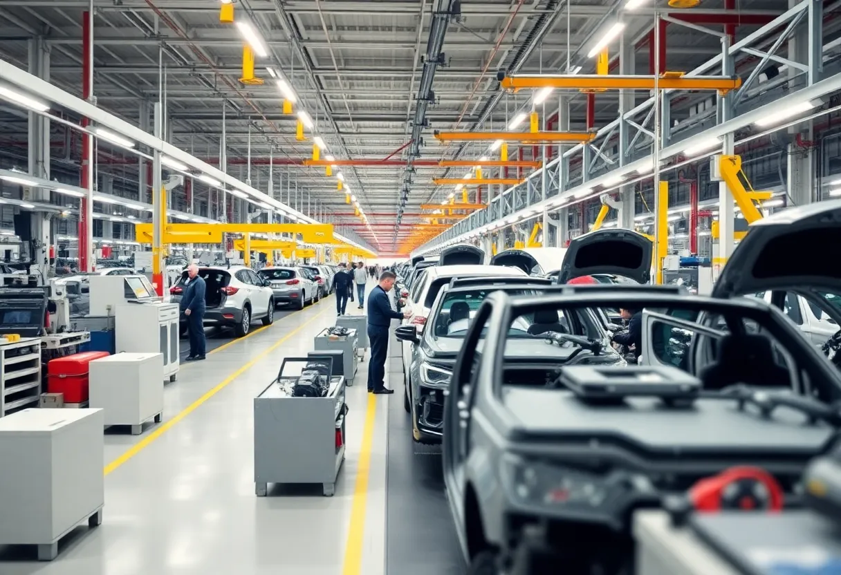Hyundai manufacturing plant in Ellabell, Georgia