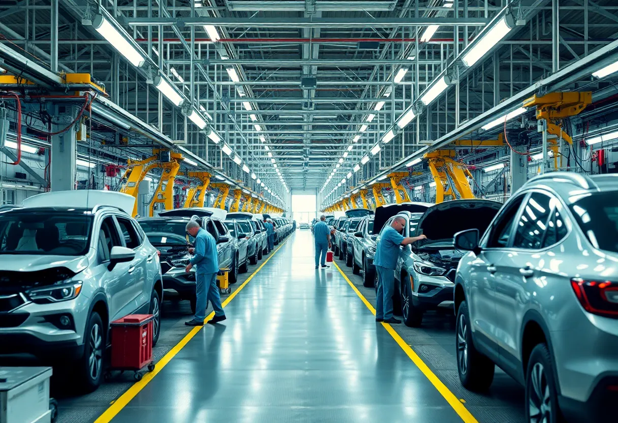 Hyundai auto manufacturing plant in Ellabell, Georgia, expansion work in progress