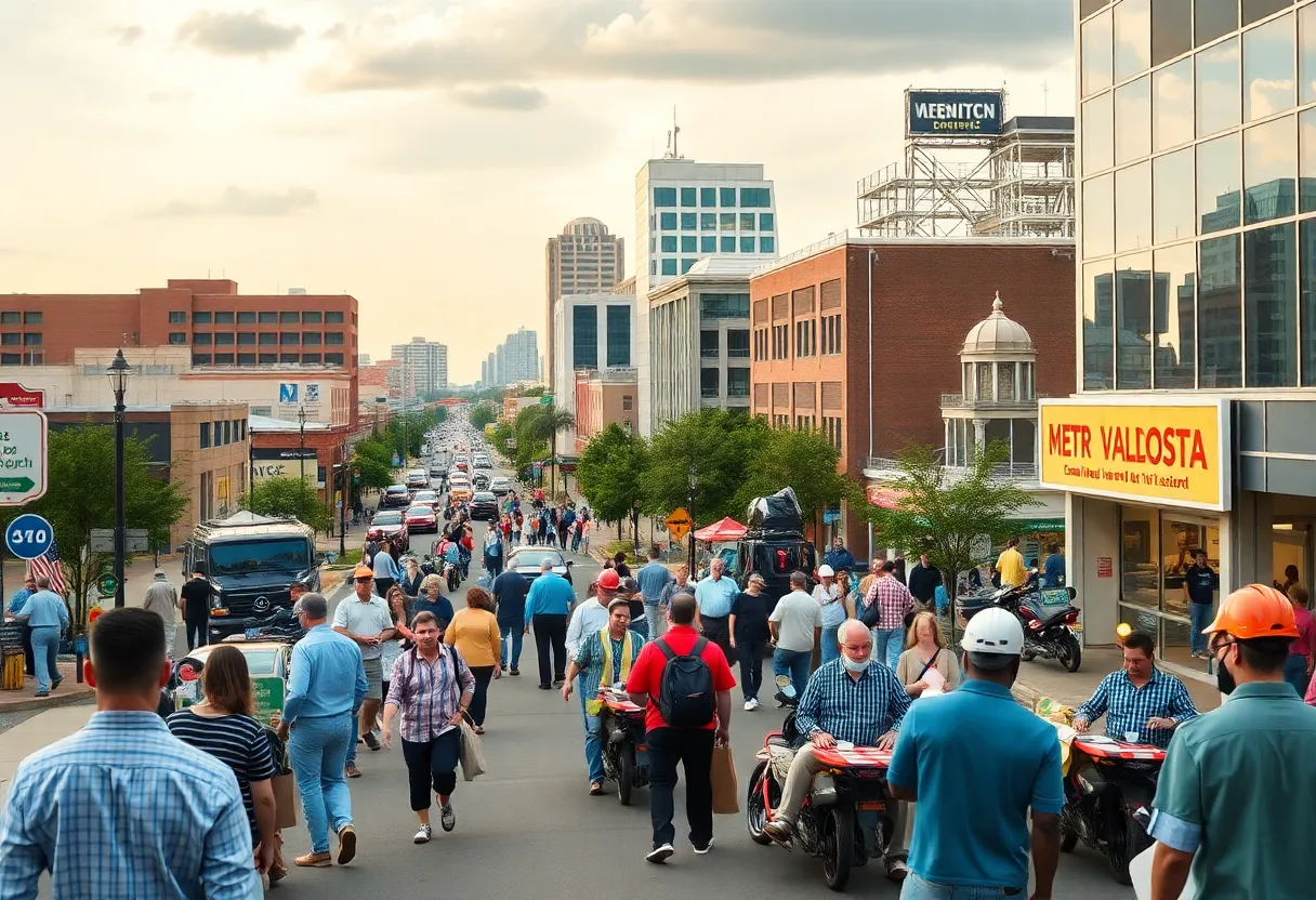 Cityscape showing employment growth in Metro Valdosta