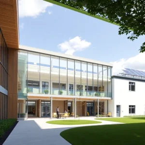 Architectural design of the new North Augusta Middle School