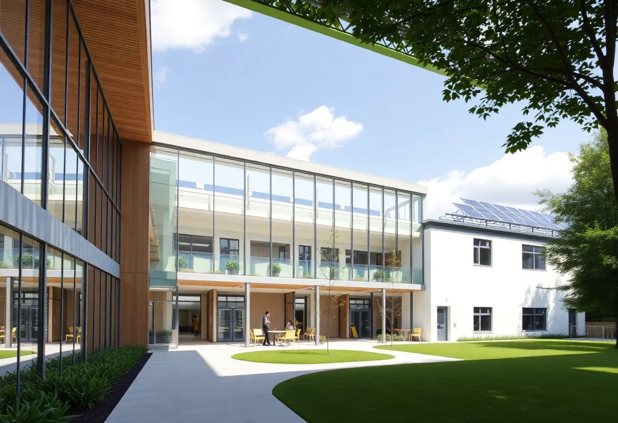 Architectural design of the new North Augusta Middle School