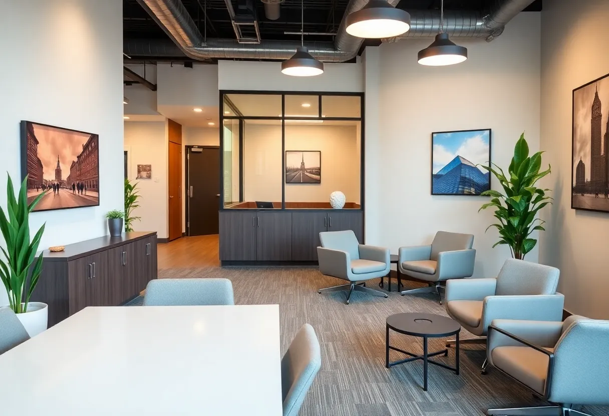 Interior view of Raymond James Financial Services office in LaGrange, Georgia.
