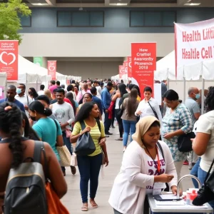 Community fair focused on raising awareness for sickle cell disease.